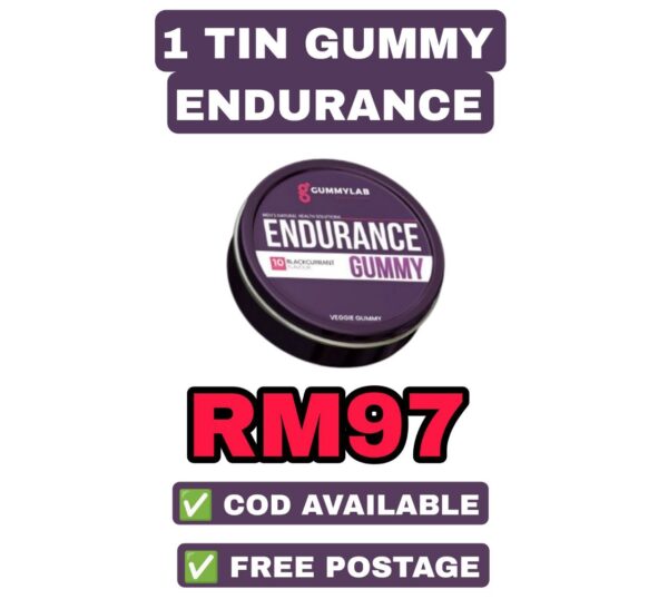 1 tin gummy endurance